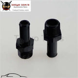 2Pcs Aluminum 3/4" Npt Male Straight To 3/4" Hose Barb Nipple An12 Fitting Black