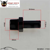 4Pcs Aluminum 3/4" Npt Male Straight To 3/4" Hose Barb Nipple An12 Fitting Black