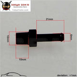 4Pcs Aluminum 1/8" Npt Male Straight To 1/4" Hose Barb Nipple An4 Fitting 4 Pieces Black