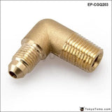 Brass Barb Fitting Male Elbow 90 Degree 1/4'' Npt* 1/4'' Hose Id - Tokyo Tom's