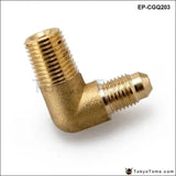 Brass Barb Fitting Male Elbow 90 Degree 1/4'' Npt* 1/4'' Hose Id - Tokyo Tom's