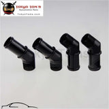 4Pcs Aluminum 3/4" Npt Male 45 Degree To 1" Hose Barb Nipple Fitting An16 Bk