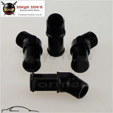 4Pcs Aluminum 3/4" Npt Male 45 Degree To 1" Hose Barb Nipple Fitting An16 Bk