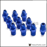 10PCS/LOT 4AN 4 AN -4 Male to Male 1/4''NPT Straight Flare to Pipe Thread Fitting Adapter AN4-1/4''NPT