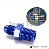 10PCS/LOT 4AN 4 AN -4 Male to Male 1/4''NPT Straight Flare to Pipe Thread Fitting Adapter AN4-1/4''NPT