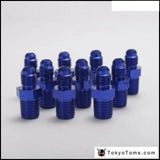 10PCS/LOT 4AN 4 AN -4 Male to Male 1/4''NPT Straight Flare to Pipe Thread Fitting Adapter AN4-1/4''NPT