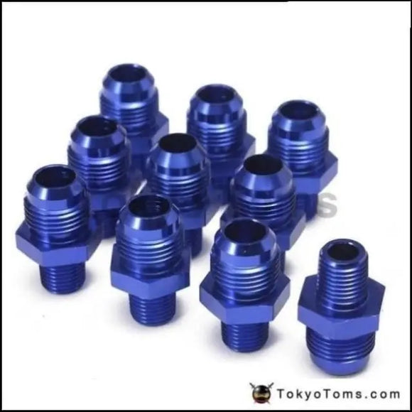 10PCS/LOT Straight Male Oil Cooler  Fuel Oil Hose Fitting Adapter AN8-1/4''NPT