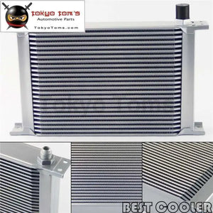 25 Row 8An Universal Engine Transmission Oil Cooler 3/4"Unf16 An-8 Silver - Tokyo Tom's