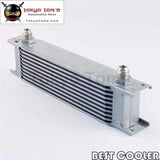 10 Row 8An Universal Engine Transmission Oil Cooler 3/4"Unf16 An-8 Silver