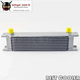 10 Row 8An Universal Engine Transmission Oil Cooler 3/4"Unf16 An-8 Silver