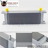 13 Row 8An Universal Engine Transmission Oil Cooler 3/4"Unf16 An-8 Silver