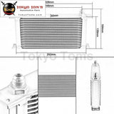 19 Row 8An Universal Engine Oil Cooler 3/4"Unf16 + 2Pcs An8 Straight Fittings