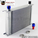 25 Row 8An Universal Engine Oil Cooler 3/4"Unf16 + 2Pcs An8 Straight Fittings - Tokyo Tom's