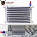 25 Row 8An Universal Engine Oil Cooler 3/4"Unf16 + 2Pcs An8 Straight Fittings - Tokyo Tom's