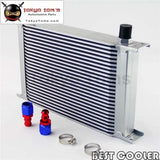 25 Row 8An Universal Engine Oil Cooler 3/4"Unf16 + 2Pcs An8 Straight Fittings - Tokyo Tom's