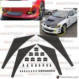 4pc Universal Front Car Style Front Bumper Lip Diffuser - Tokyo Tom's