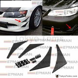 4pc Universal Front Car Style Front Bumper Lip Diffuser - Tokyo Tom's