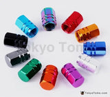 4pcs Aluminum Hex Tire Valve Caps - Tokyo Tom's