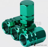 4pcs Aluminum Hex Tire Valve Caps