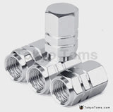 4pcs Aluminum Hex Tire Valve Caps