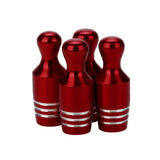 4x Aluminum Bowling Valve Caps