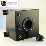 5 Gallon 18.8L Black Coated Aluminum Racing Drift Fuel Cell Tank + Level Sender