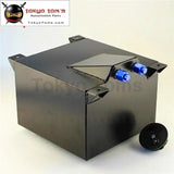 5 Gallon 18.8L Black Coated Aluminum Racing Drift Fuel Cell Tank + Level Sender