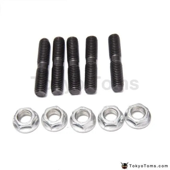 5 X Turbo Stud & Lock Nut Kit M8X1.25 For Nissan Turbo Garrett Gt25 Gt28 T28 - Tokyo Tom's