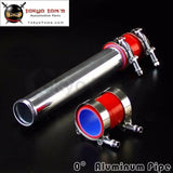 51mm 2" Aluminum Turbo Intercooler Pipe Piping Tubing + Red Silicone Hose +T Bolt Clamps Kit 03Csa014Brd 2 Inch Tube Pipeing - Tokyo Tom's