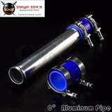 51mm 2" Aluminum Turbo Intercooler Pipe Piping Tubing + Silicon Hose +T Bolt Clamps Kits 2 Inch Tube Pipeing Blue - Tokyo Tom's