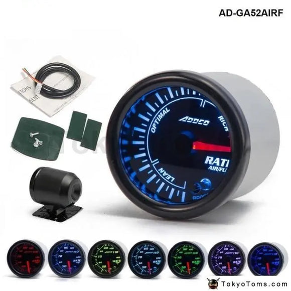 52mm 7 Colors Universal  Car Auto Air Fuel Ratio Gauge - Tokyo Tom's