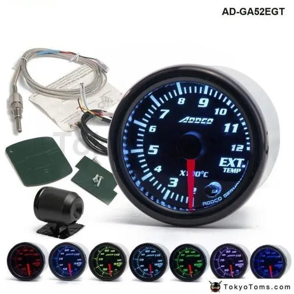 52mm 7 Colors Universal Exhaust Gas Temp Gauge - Tokyo Tom's