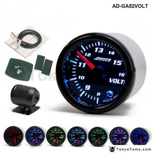 52mm 7 Colors Universal Voltmeter Volt Gauge - Tokyo Tom's