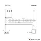 52mm Car Air Fuel Ratio Digital Gauge with 02 sensor