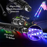 3/4/5FT Flexible LED Spiral Pole Chasing LED