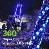 3/4/5FT Flexible LED Spiral Pole Chasing LED