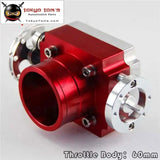 60 mm Uniersal 60mm Vq35Tps Aluminum Throttle Body Intake Manifold Billet Red