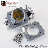 60 mm Uniersal 60mm Vq35Tps Aluminum Throttle Body Intake Manifold Billet Silver