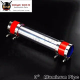 60mm 2.36" Aluminum Turbo Intercooler Pipe Piping Tubing + Silicon Hose + T Bolt Clamps Kits Red - Tokyo Tom's