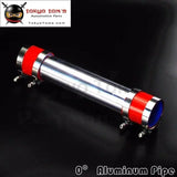 63mm 2.5" Aluminum Turbo Intercooler Pipe Piping Tubing + Silicon Hose +T Bolt  Clamps Kits Red - Tokyo Tom's