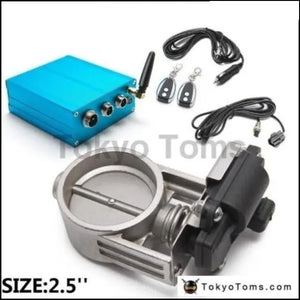 2.5"/63mm Vacuum Exhaust Cutout Electric Control Valve Kit With Vacuum Pump - Tokyo Tom's