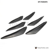 6Pcs Carbon Fiber Front Bumper Splitter Fins Body Spoiler Canards - Tokyo Tom's