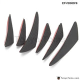 6Pcs Carbon Fiber Front Bumper Splitter Fins Body Spoiler Canards - Tokyo Tom's