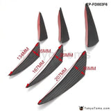 6Pcs Carbon Fiber Front Bumper Splitter Fins Body Spoiler Canards - Tokyo Tom's