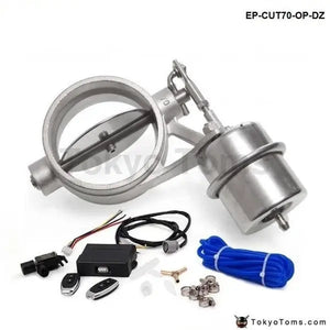 70mm Open Style Vacuum Exhaust Cutout Valve With Wireless Remote Controller Set For BMW E39 - Tokyo Tom's