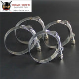 4 X 3" Inch / 76mm ID Stainless Steel T-Bolt Silicone Hose Pipe Clamps (77-87mm)