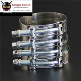 4 X 3" Inch / 76mm ID Stainless Steel T-Bolt Silicone Hose Pipe Clamps (77-87mm) - Tokyo Tom's