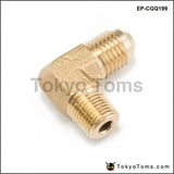 1/8 Npt To An4 -4 Forged 90 Degree Brass Fitting For Turbo, Oil, Brake Adapter