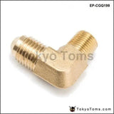 1/8 Npt To An4 -4 Forged 90 Degree Brass Fitting For Turbo, Oil, Brake Adapter