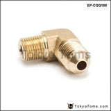 1/8 Npt To An4 -4 Forged 90 Degree Brass Fitting For Turbo, Oil, Brake Adapter